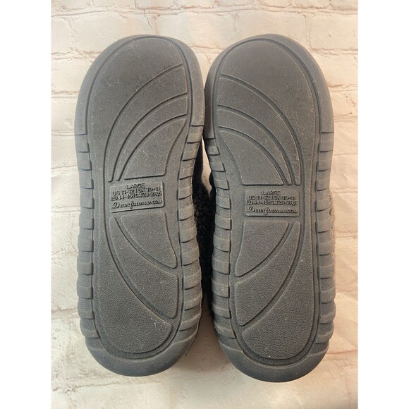 Dearfoams Men’s Clog Slippers Large 11–12 Dark Gray Memory Foam Indoor Outdoor - Picture 8 of 16